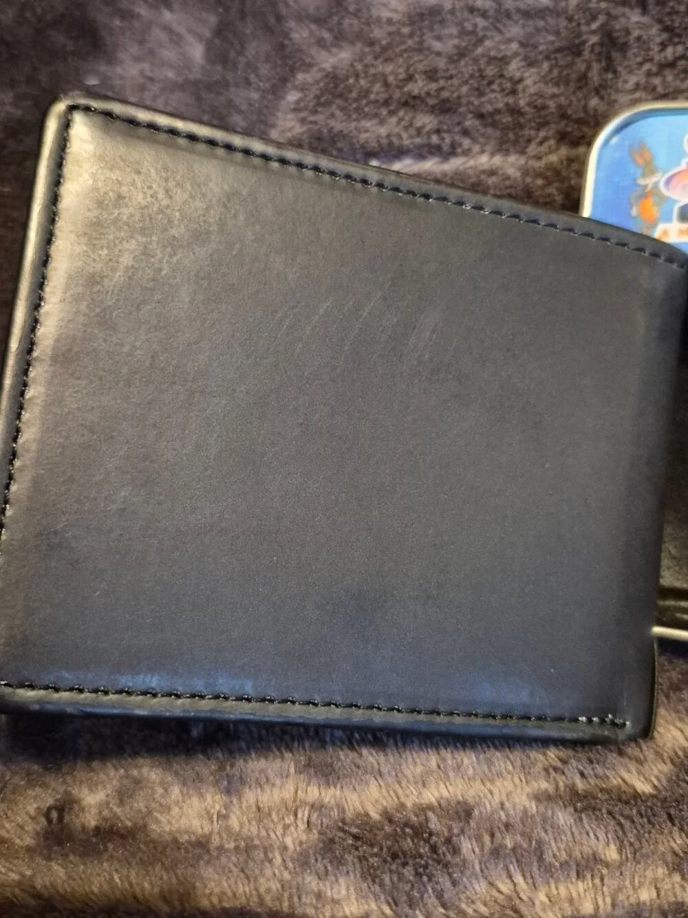 Space Jam Tune Squad Bi-Fold Black Wallet In Tin Looney Tunes Basketball